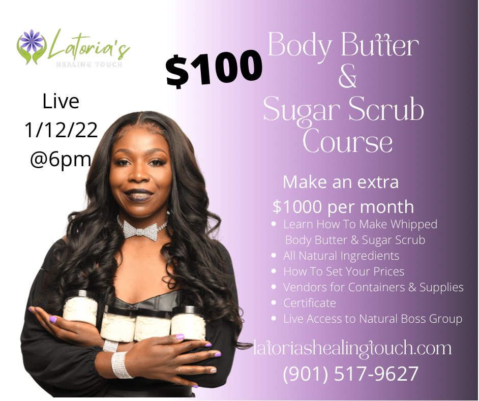 Natural Body Butter & Sugar Scrub Course